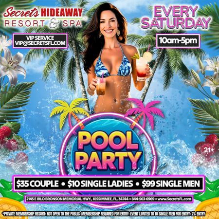 Friday Pool Party 10am-5pm