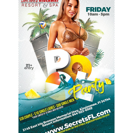 Pool Party 10am-5pm - Swingers Break